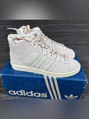 adidas JABBAR Hi Top Sneakers Wonder Quarts/Off White/Cream Women’s 8 New